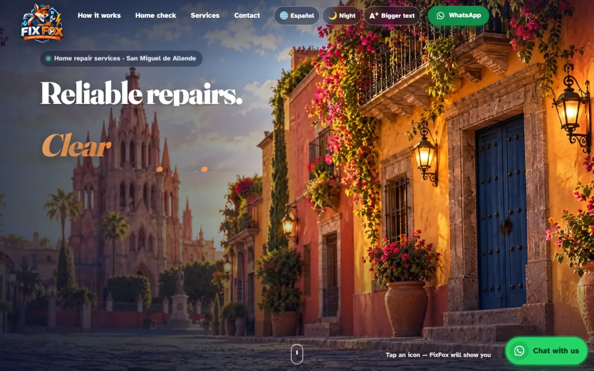 Sitio web de FixFox SMA
